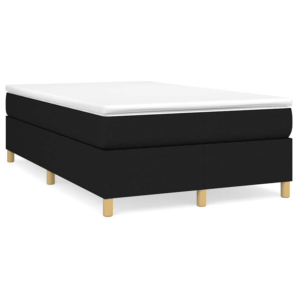 kontinentalseng med madras 120x190 cm stof sort