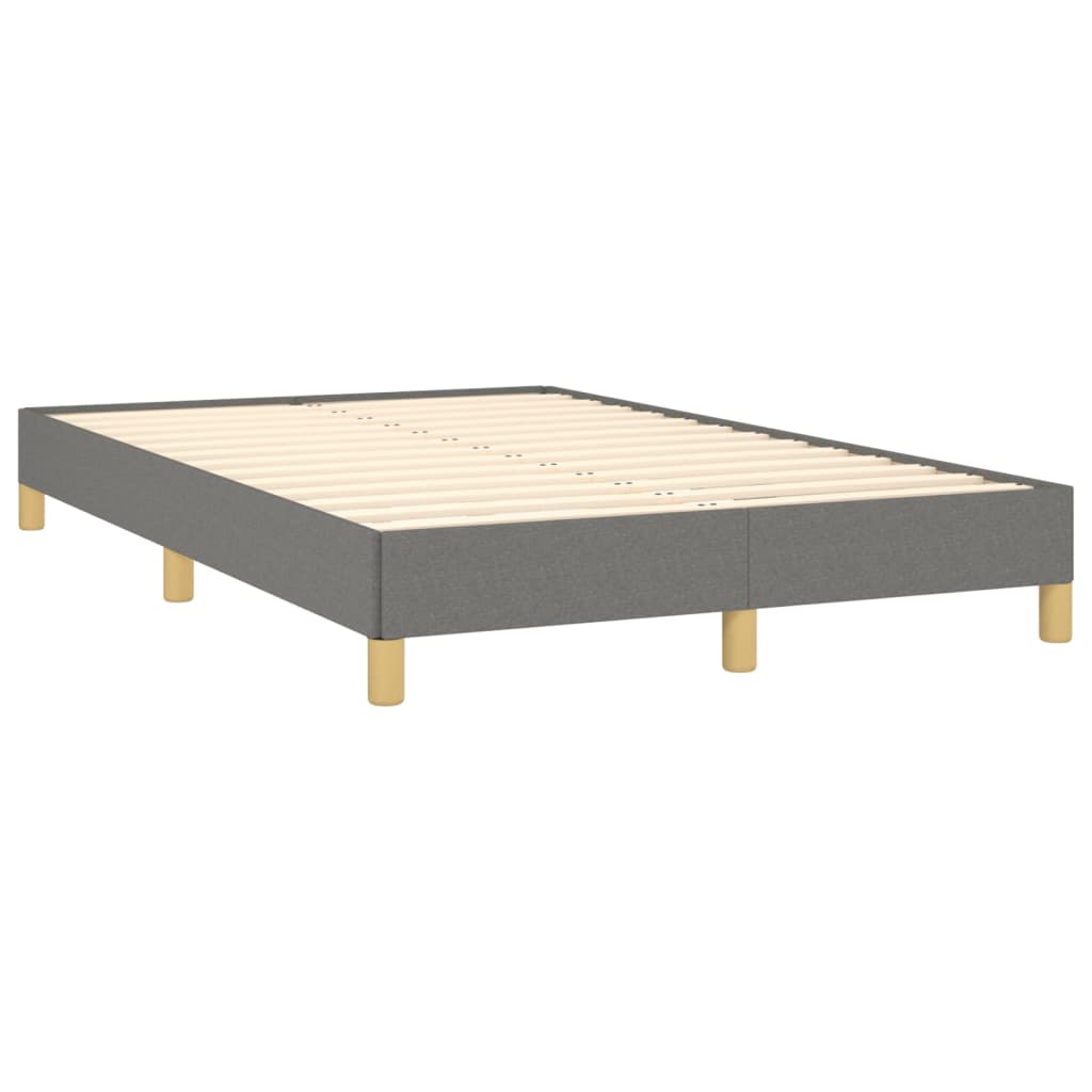 kontinentalseng med madras 120x190 cm stof mørkegrå