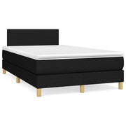 kontinentalseng med madras 120x190 cm stof sort