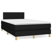 kontinentalseng med madras 120x190 cm stof sort