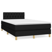 kontinentalseng med madras 120x190 cm stof sort
