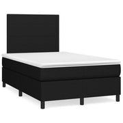 kontinentalseng med madras 120x190 cm stof sort
