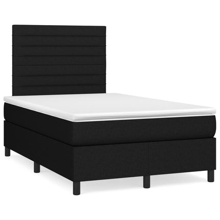 kontinentalseng med madras 120x190 cm stof sort