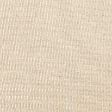 kontinentalseng med madras 120x190 cm stof cremefarvet