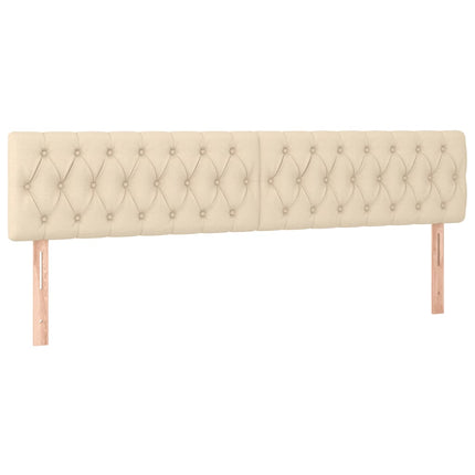 kontinentalseng med madras 120x190 cm stof cremefarvet