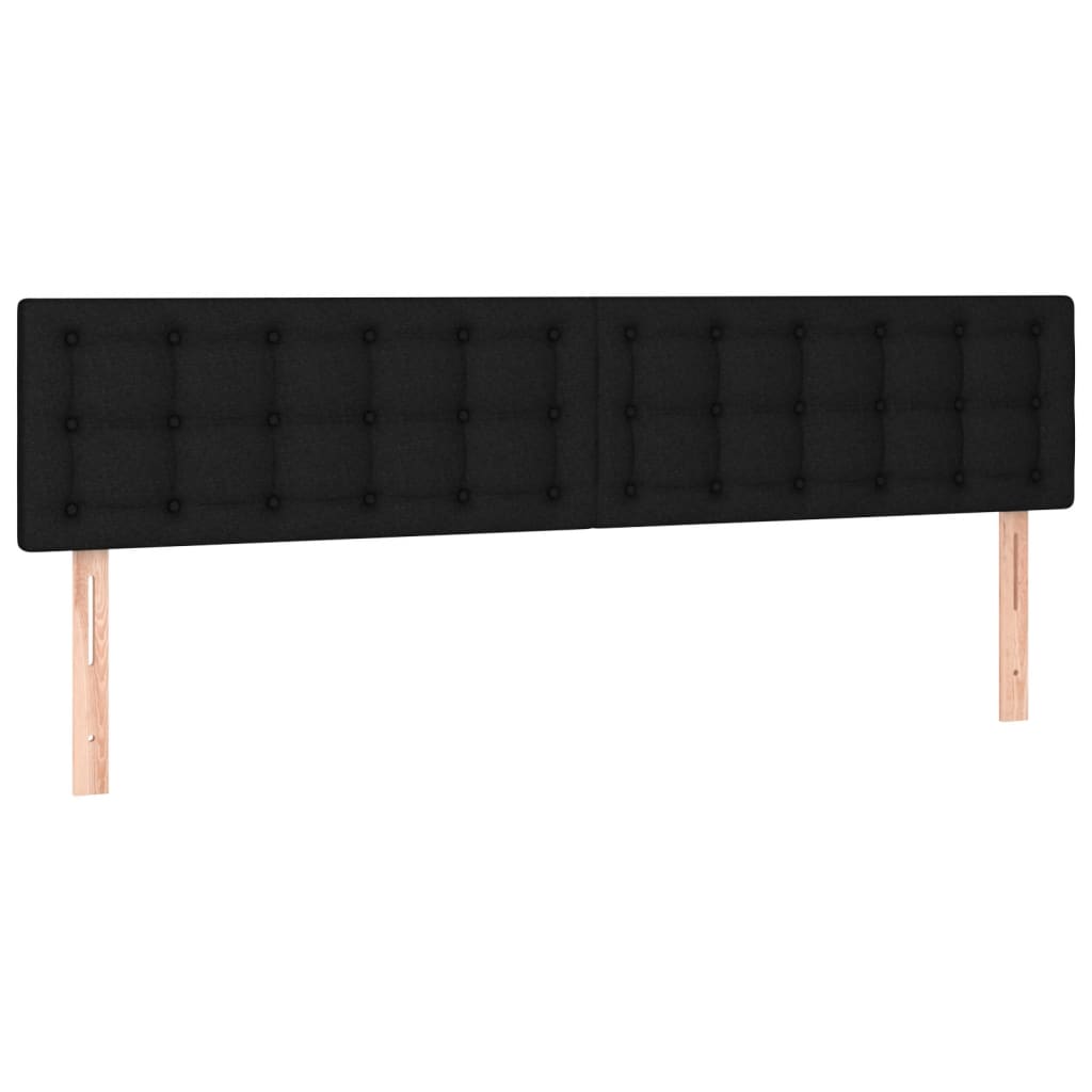kontinentalseng med madras 120x190 cm stof sort