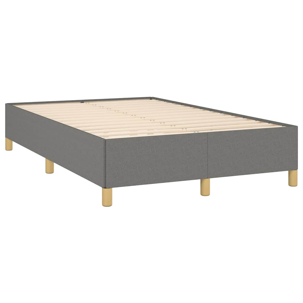 kontinentalseng med madras 120x190 cm stof mørkegrå