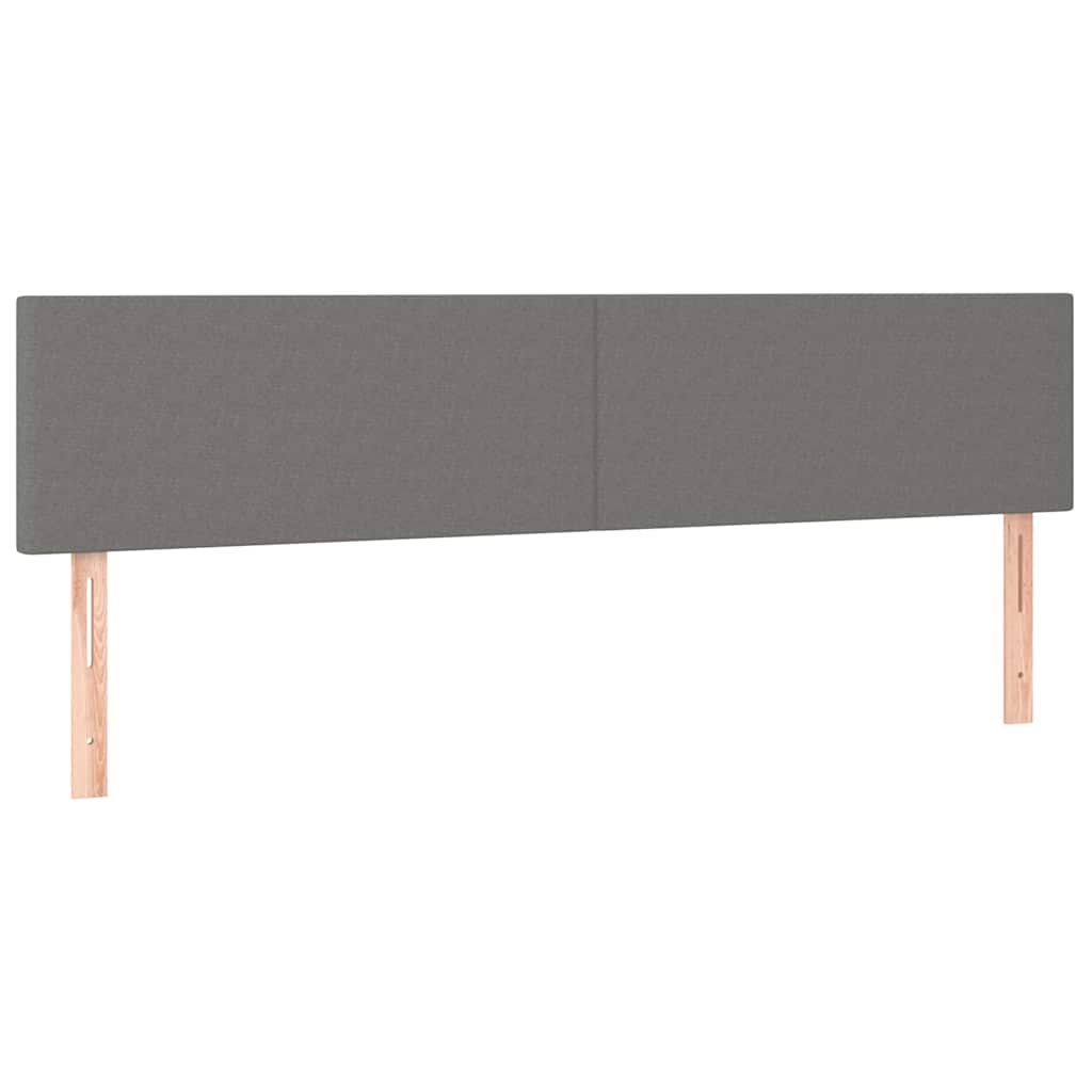 kontinentalseng med madras 120x190 cm stof mørkegrå