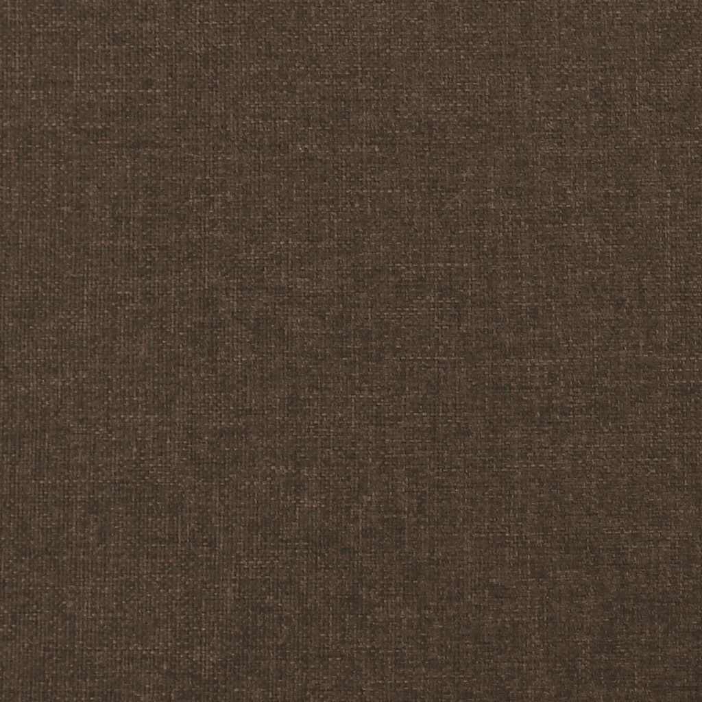 kontinentalseng med madras 120x190 cm stof mørkebrun