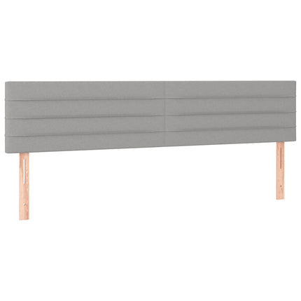 kontinentalseng med madras 120x190 cm stof lysegrå