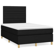 kontinentalseng med madras 120x190 cm stof sort