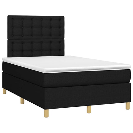kontinentalseng med madras 120x190 cm stof sort