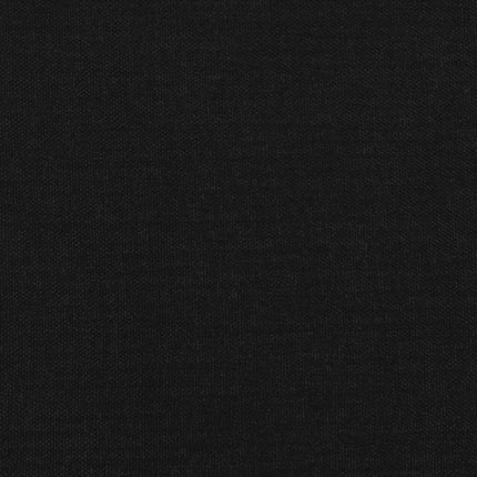 kontinentalseng med LED-lys 120x190 cm stof sort