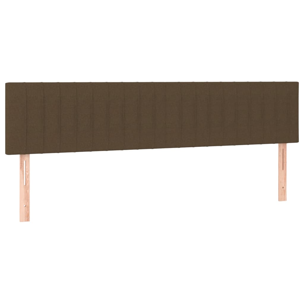 kontinentalseng med madras 120x190 cm stof mørkebrun