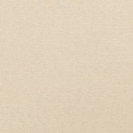 kontinentalseng med madras 120x190 cm stof cremefarvet