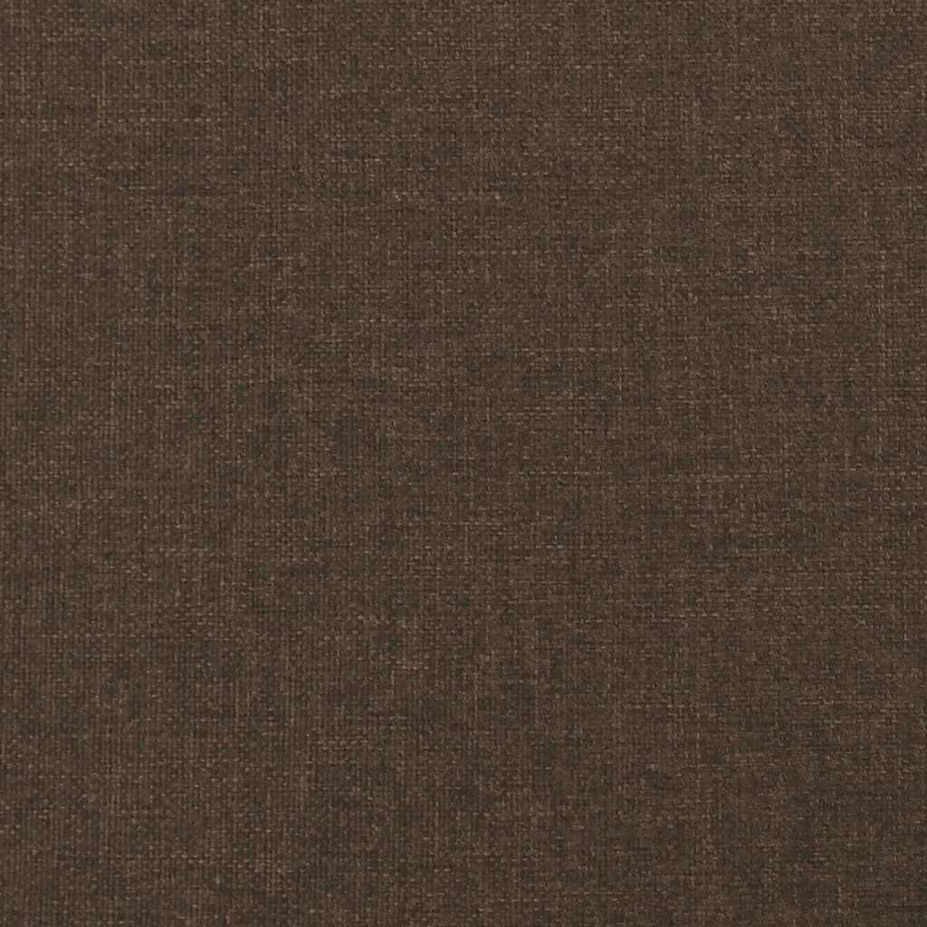 kontinentalseng med madras 120x190 cm stof mørkebrun
