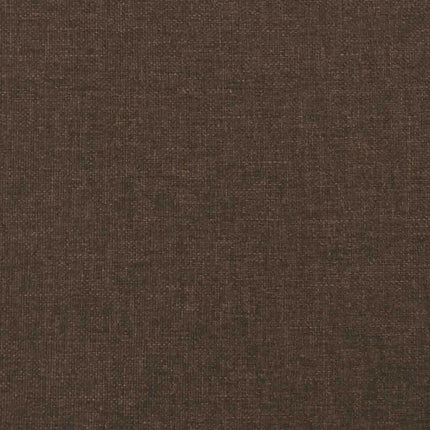 kontinentalseng med madras 120x190 cm stof mørkebrun