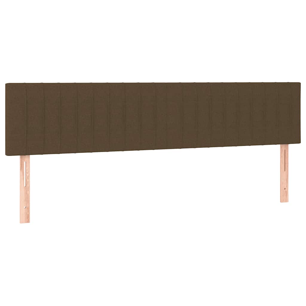 kontinentalseng med madras 120x190 cm stof mørkebrun