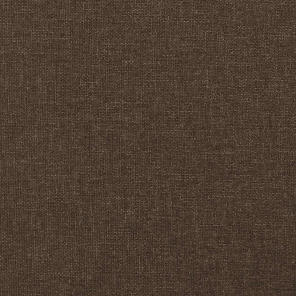 kontinentalseng med madras 120x190 cm stof mørkebrun
