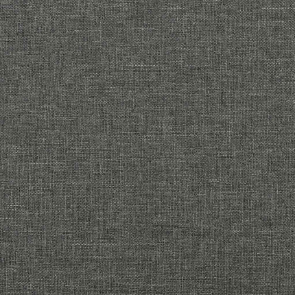 kontinentalseng med madras 120x190 cm stof mørkegrå