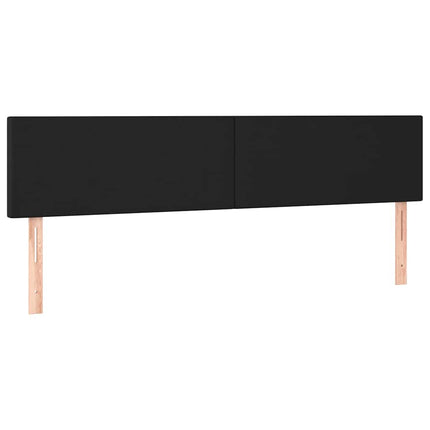 kontinentalseng med madras 120x190 cm kunstlæder sort
