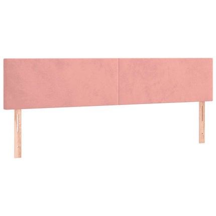 kontinentalseng med madras 120x190 cm velour lyserød