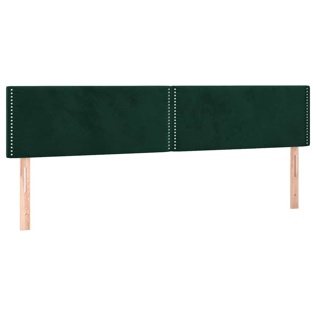 kontinentalseng med madras 120x190 cm velour mørkegrøn