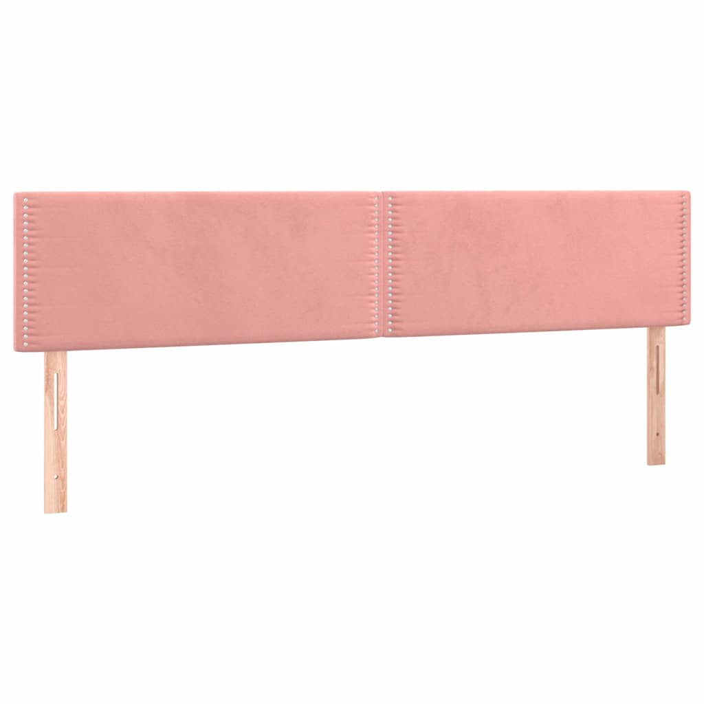 kontinentalseng med madras 120x190 cm velour lyserød