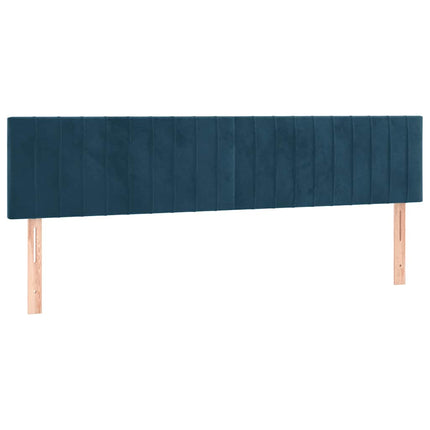 kontinentalseng med madras 120x190 cm velour mørkeblå
