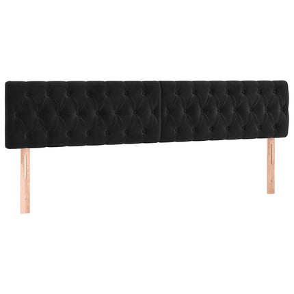 kontinentalseng med madras 120x190 cm velour sort