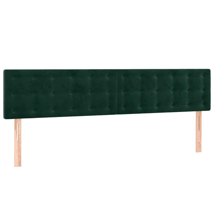 kontinentalseng med madras 120x190 cm velour mørkegrøn