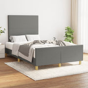 sengeramme uden madras 120x190 cm stof enkeltseng Mørkegrå