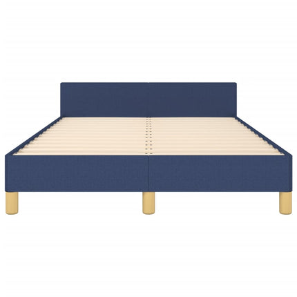 sengeramme uden madras 120x190 cm stof blå