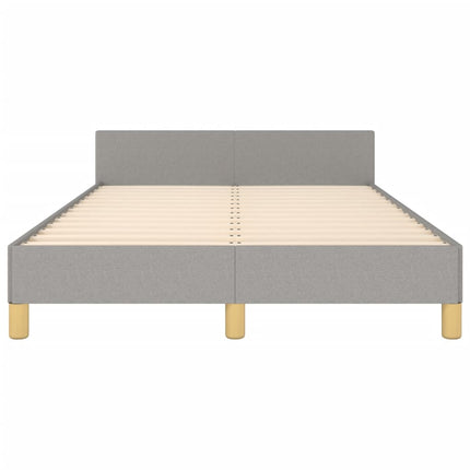 sengeramme uden madras 120x190 cm stof enkeltseng lysegrå