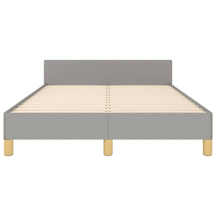 sengeramme uden madras 120x190 cm stof enkeltseng lysegrå