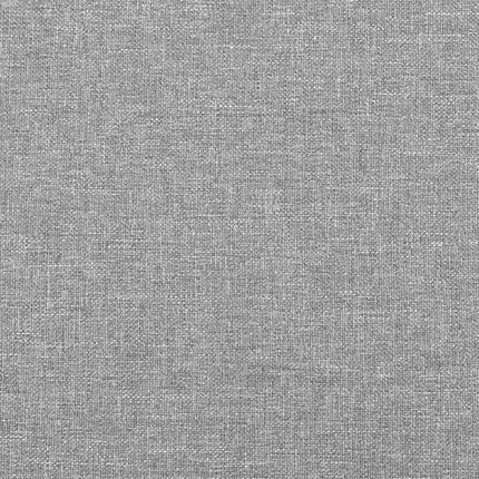 sengeramme uden madras 120x190 cm stof enkeltseng lysegrå