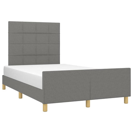 sengeramme uden madras 120x190 cm stof enkeltseng Mørkegrå