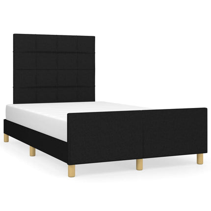 sengeramme uden madras 120x190 cm stof sort