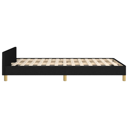 sengeramme uden madras 120x190 cm stof sort
