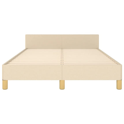sengeramme uden madras 120x190 cm stof cremefarvet
