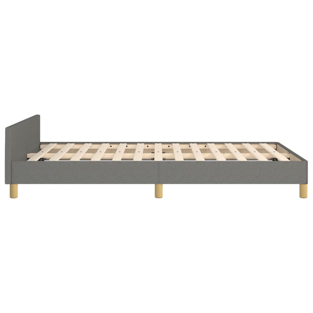 sengeramme uden madras 120x190 cm stof enkeltseng Mørkegrå