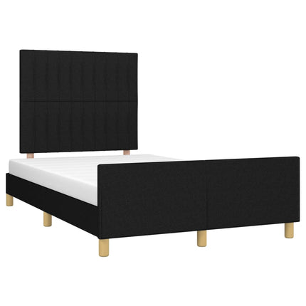 sengeramme uden madras 120x190 cm stof sort