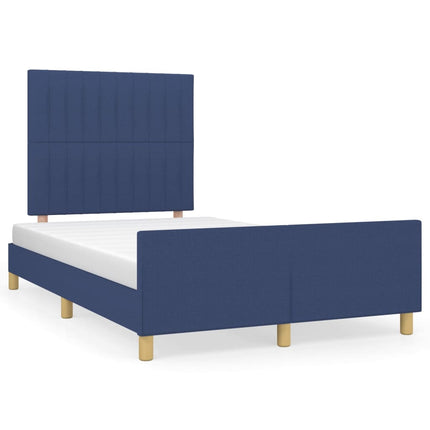 sengeramme uden madras 120x190 cm stof blå
