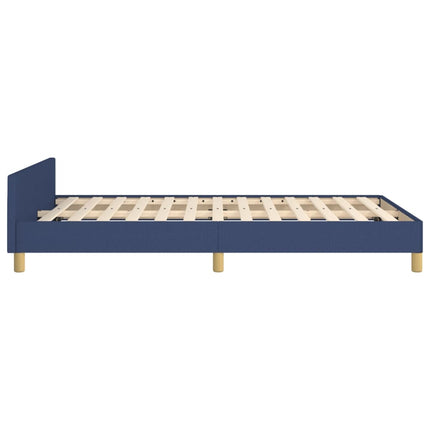 sengeramme uden madras 120x190 cm stof blå