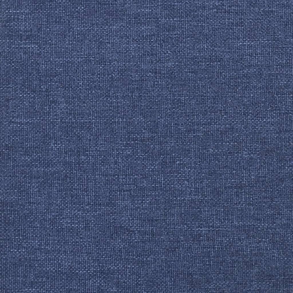 sengeramme uden madras 120x190 cm stof blå