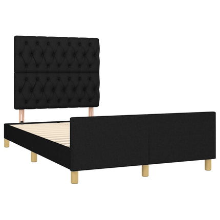 sengeramme uden madras 120x190 cm stof sort