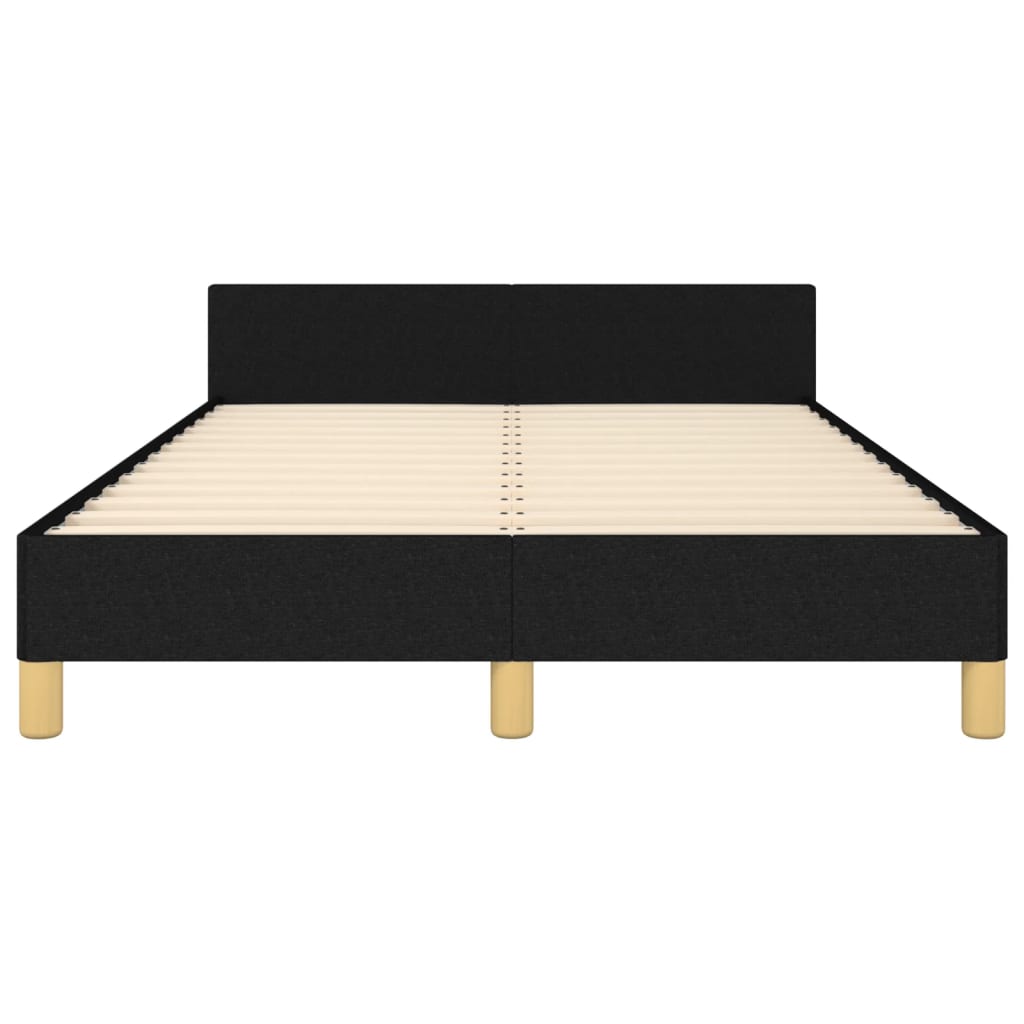 sengeramme uden madras 120x190 cm stof sort