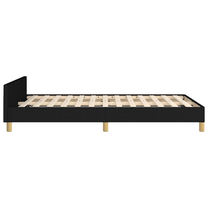 sengeramme uden madras 120x190 cm stof sort