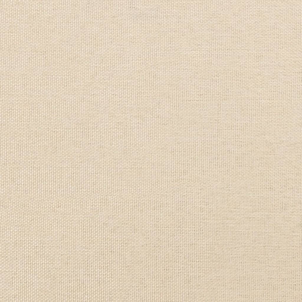 sengeramme uden madras 120x190 cm stof cremefarvet