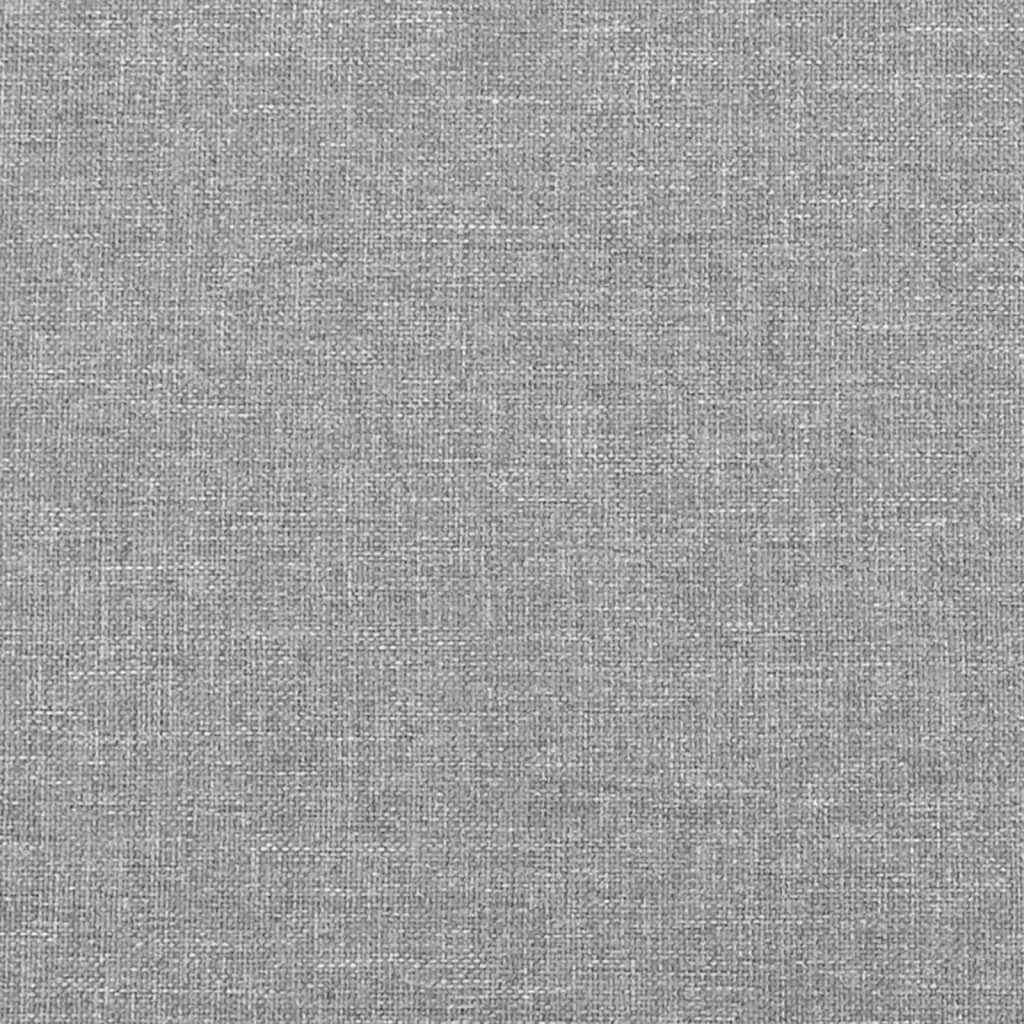 sengeramme uden madras 120x190 cm stof enkeltseng lysegrå